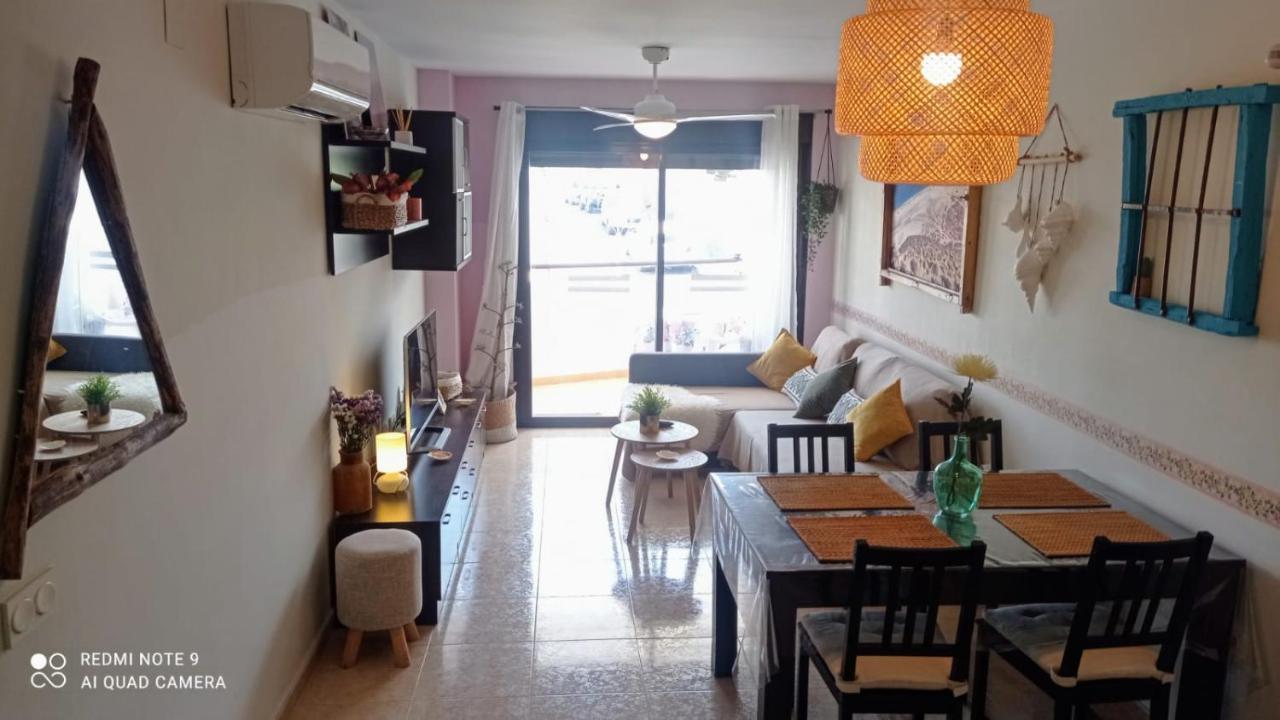 カルボネラスLa Pita- Terraza Con Vistas Al Mar & Parking, A 1 Min De La Playaアパートメント エクステリア 写真